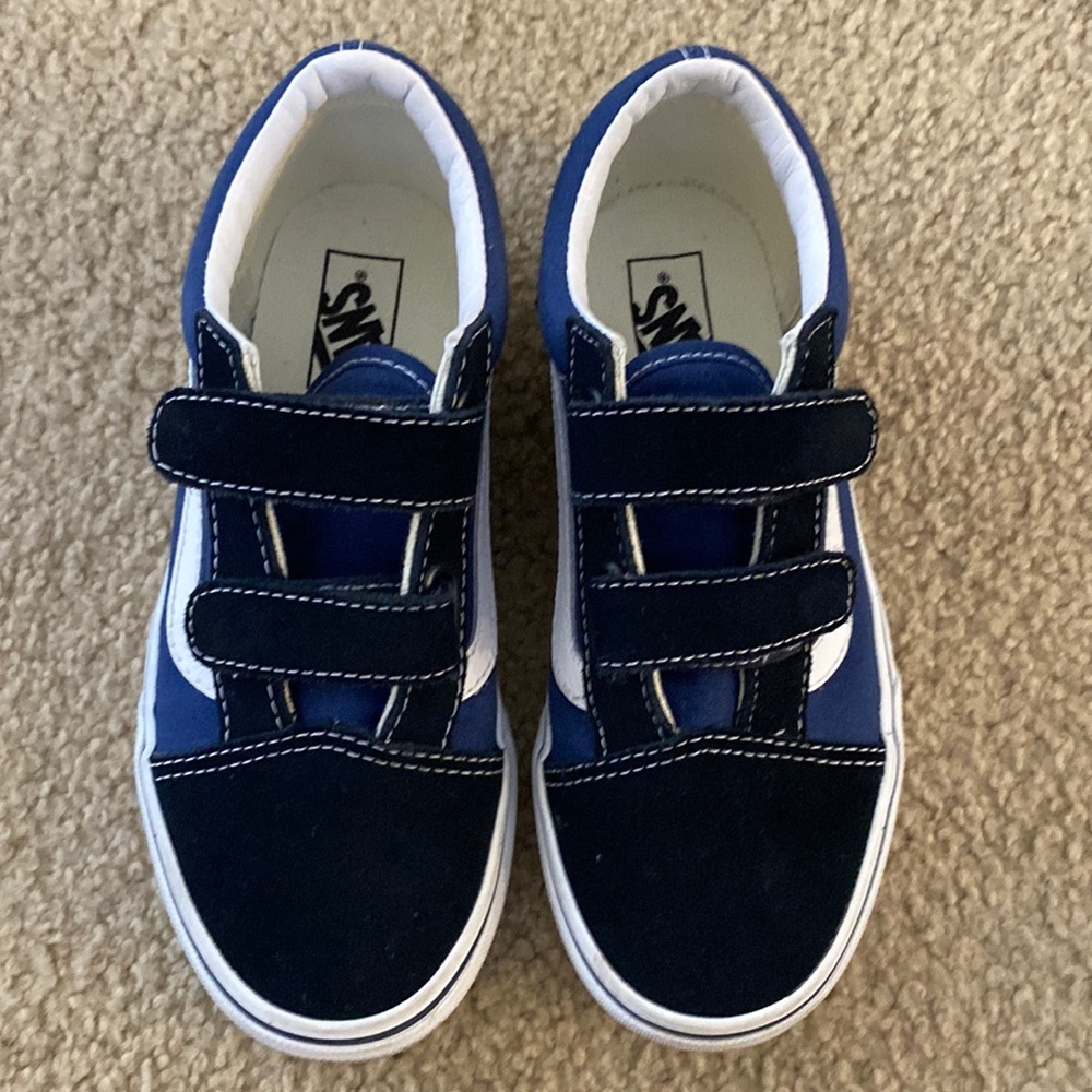 Kids blue Vans size 2